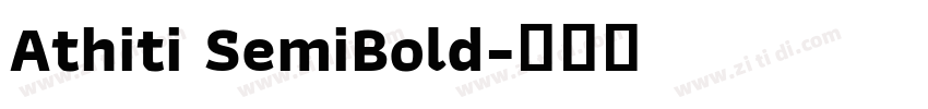 Athiti SemiBold字体转换